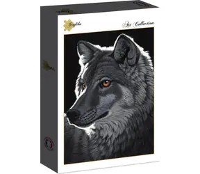 GRAPHICS Puzzle Nachtwolf / 1000 Teile / 47,8 × 69 cm