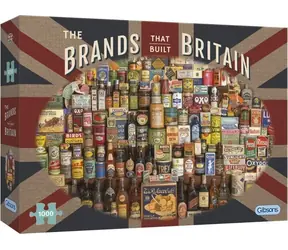 GIBSONS Puzzle: Marken, die Großbritannien geprägt haben / 1000 Teile / 68 x 49 cm