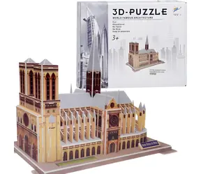 JOKOMISIADA 3D-Puzzle Notre-Dame Kathedrale, Paris / 77 Teile / ohne Klebstoff und Ausschneiden