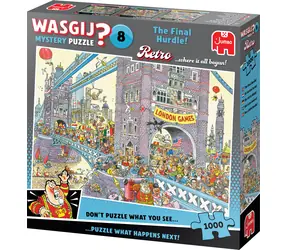 Jumbo-Puzzle WASGIJ Retro Mystery 8: Das letzte Hindernis! / 1000 Teile / ab 15 Jahren