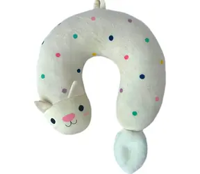 SPARKYS Kopfteil Katze / Kopfteil / 31 x 31 x 6 cm / Kindermotiv / universelles Reisekissen