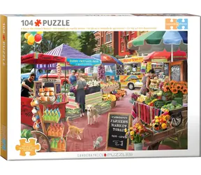 EUROGRAPHICS Puzzle Ein Tag auf dem Bauernmarkt / 104 Teile / 35,6 x 25,4 cm