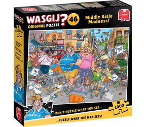 JUMBO-Puzzle WASGIJ Original 46: Mittelgang-Wahnsinn! / 1000 Teile / ab 15 Jahren