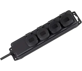 Brennenstuhl Verlängerungskabel IP44 4 Steckdosen schwarz / Verlängerungskabel / 2 m / 230 V