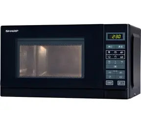Sharp R242BKW schwarz / Mikrowelle / 800 W / 20 l / 11 Leistungsstufen