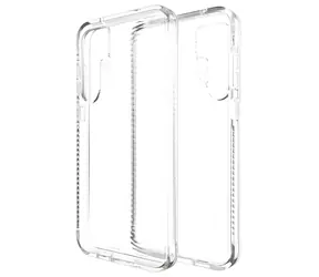 ZAGG Luxe Schutzhülle für Samsung Galaxy A55, transparent, graphenverstärkt, antibakteriell, mit kabelloser Ladefunktion