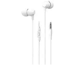 USAMS EP-47 weiß / In-Ear-Kopfhörer / Mit Mikrofon / 3,5-mm-Klinkenstecker / 1,2 m Kabel