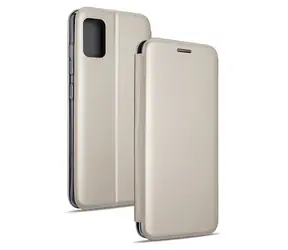 Beline Book Magnetic Schutzhülle für Samsung Galaxy A20s (SM-A207) Gold / Buchförmige Hülle / Magnetverschluss