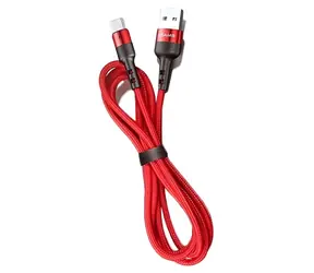 USAMS SJ311 U26 rot / Datenkabel / Lightning / Nylongeflecht / 1 m / 2 A