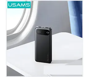 USAMS PB80 schwarz / Powerbank / 10000 mAh / PD 20W / LED-Anzeige