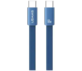 USAMS U96 Kabel USB-C - USB-C blau / Datenkabel / 60 W / 1,2 m