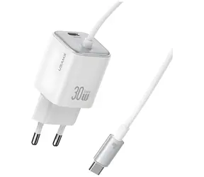 USAMS JC Series CC264 weiß / Ladegerät / GaN / 2x USB-C / 30W