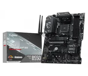 MSI B550 GAMING WIFI6E / Mainboard / AMD B550 / Sockel AM4 / 4X DDR4 / Wi-Fi 6E / GLAN / ATX