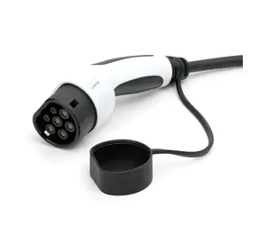 Platinet PEVC22KW5B schwarz / Ladekabel für Elektroautos / Typ 2 - Typ 2 / 22 kW (32 A) / 5 m / IP54