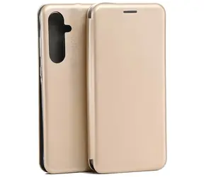 Beline Book Magnetic Samsung Galaxy A55 Gold / Buchförmige Hülle / Magnetverschluss
