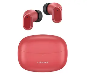 USAMS BH-Serie BHUBH03 rot / Kabellose In-Ear-Kopfhörer / Bluetooth 5.1 / 25 Stunden Akkulaufzeit