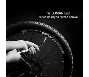 WILDMAN FK1 Reifenfüller, schwarz / Aluminium / 100 PSI (7 BAR) / Presta- und Schrader-Ventil / 88 g