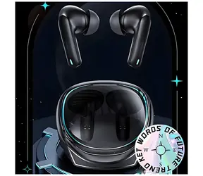 USAMS US-XJ13 schwarz / TWS-Funkkopfhörer / Bluetooth 5.3 / ENC / Spielmodus