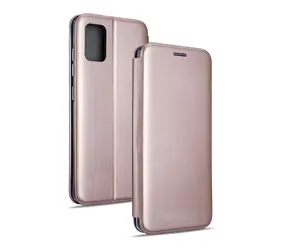 Beline Book Magnetic Schutzhülle für Samsung Galaxy A20s (SM-A207) in Roségold / Buchförmige Hülle / Magnetverschluss