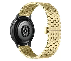 Beline Metall-Wabenmuster 20 mm Gold / Smartwatch-Armband / Metall / Wabenmuster