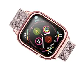 USAMS ZB074 Nylonarmband für Apple Watch 44/45 mm, Roségold / Armband / Nylon / Apple Watch 4/5/6/7/SE