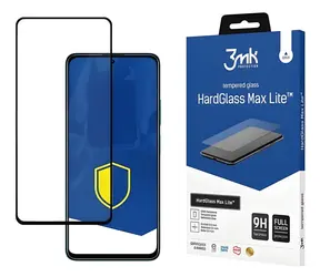 3mk HardGlass Max Lite XIAOMI Redmi Note 11T 5G Schwarz / Gehärtetes Glas / Vollbild / 9H