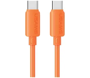 USAMS U98 orange / Lade- und Datenkabel / USB-C - Lightning / 30 W / Silikon / 1 m