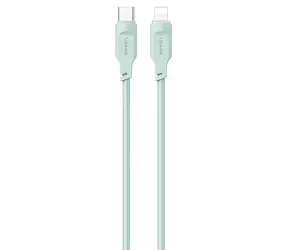 USAMS SJ566 grün / Datenkabel / Lightning auf USB Typ-C / 1,2 m / 20 W PD Schnellladung