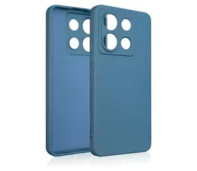 Beline Silikonhülle für POCO X6 blau / Rückseite / Silikon
