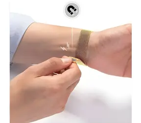 Mercury Mesh Armband Gold / Armband / Apple Watch 42/44/45 mm / Edelstahl-Mesh / Magnetverschluss