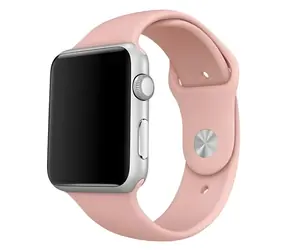 Silikonarmband „Mercury“ für Apple Watch 42/44/45 mm, pink / Armband / Silikon
