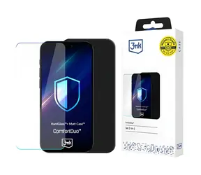 3mk ComfortDuo Mattschwarz / Schutzhülle + gehärtetes Glas / POCO X7 Pro
