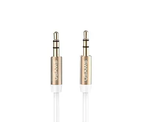USAMS YP-01 weiß / Audiokabel / 3,5 mm Klinkenstecker - 3,5 mm Klinkenstecker / Anschluss / 1 m