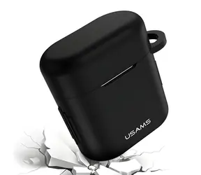 USAMS US-BH501 schwarze Silikonhülle für Huawei FreeBuds 2 und FreeBuds 2 Pro