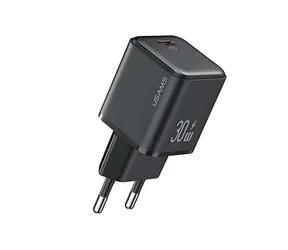 USAMS US-CC186 X-Ron schwarz / Netzteil / USB-C / PD 30W / GaN