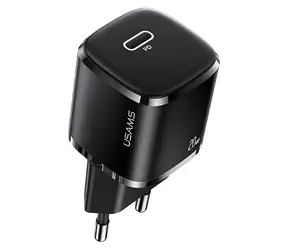 USAMS T36 mini schwarz / Netzteil / USB-C / 20W / PD3.0
