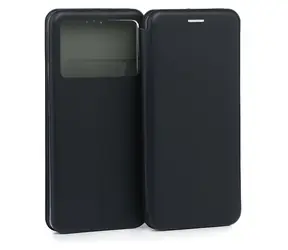 Beline Book Magnethülle für POCO X6 Pro, schwarz / Hülle im Buchstil / Magnetverschluss / Kunstleder
