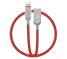 USAMS SJ170 U-Sun Serie Lightning rot / Datenkabel / SMART Abschaltung / 1,9 m