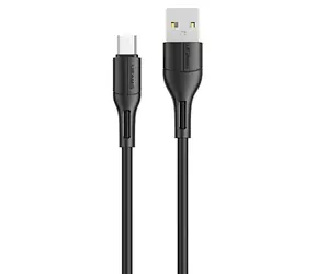 USAMS SJ502 U68 schwarz / Datenkabel / microUSB / 2A / 1m