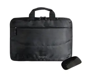 Tucano Bundle Idea schwarz / Set / Laptoptasche 13,3"-14" + kabellose Maus
