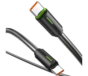 USAMS SJ734 schwarz / Datenkabel / USB-C - USB-C / PD 60W / 1 m
