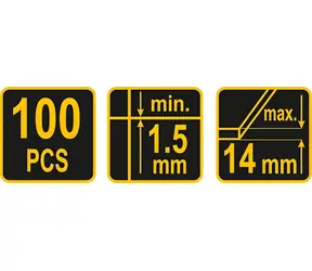 Vorel Nivellierclip 1,5 mm / Nivellierclip / 100 Stück