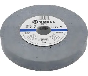 Vorel Schleifscheibe 200x32x32 mm fein / Schleifscheibe / Feinkörnung / Max. 3850 U/min