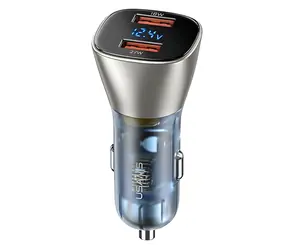 USAMS C29 US-CC154 Gold / Kfz-Ladegerät / 2x USB-A / 45W / QC3.0
