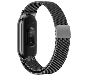 Beline Magnetic Mi Band 10/9/8 schwarz / Armband / Edelstahl / magnetisch
