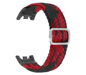 Beline Nylonarmband schwarz-rot / Armband / für XIAOMI SMART Band 10, 9, 8