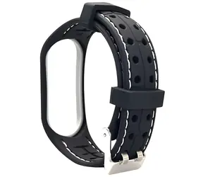Beline SMART Strap für XIAOMI Mi Band 3/4, schwarz-weiß / Armband / Silikon