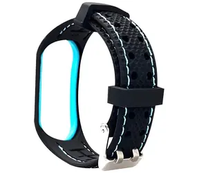 Beline Sportarmband für XIAOMI Mi Band 7 schwarz-blau / Ersatz-Silikonarmband