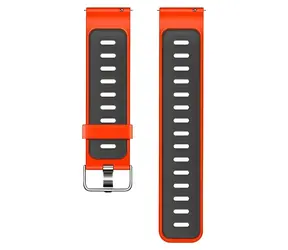 Beline Double Color rot-schwarz / Smartwatch-Armband / Silikon / 20 mm