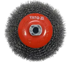 YATO Drahtbürstenseite M14 x 125 mm Inox / Drahtbürstenseite / M14 x 125 mm / Inox